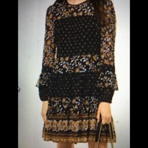 MICHAEL KORS GEORGETTE DRESS Vintage Look XXS